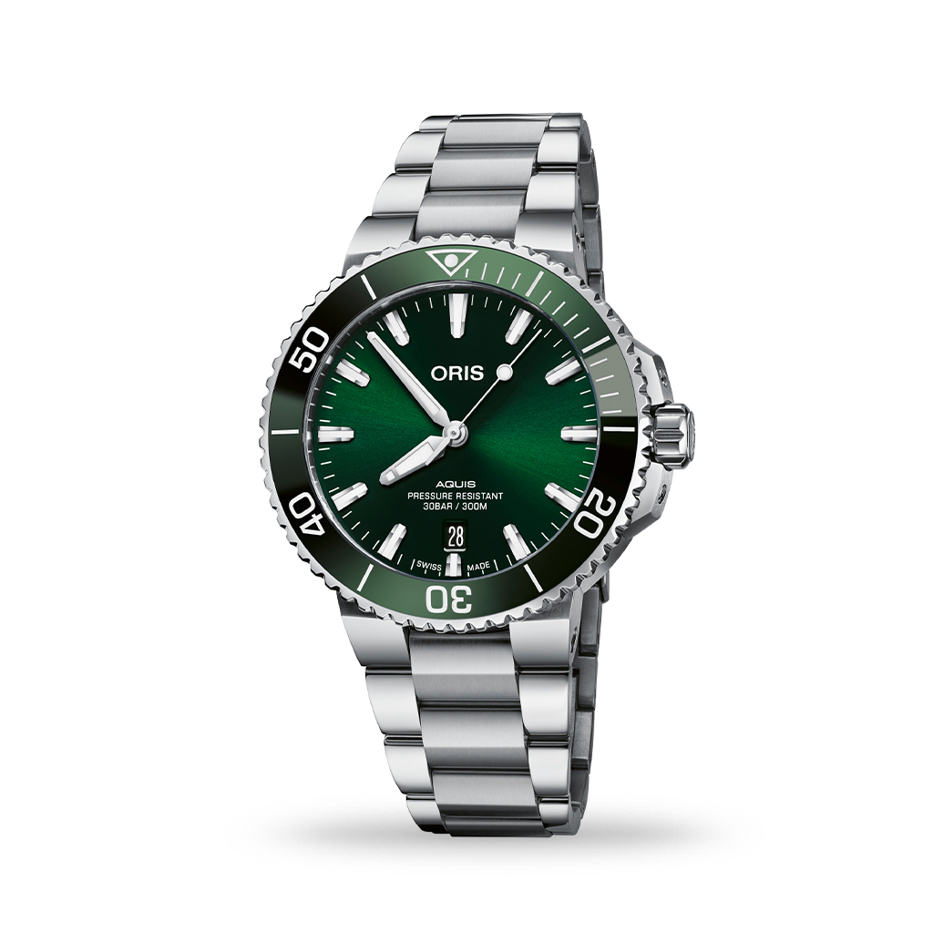 ORIS Aquis Date Automatic Green Dial 41mm Bracelet