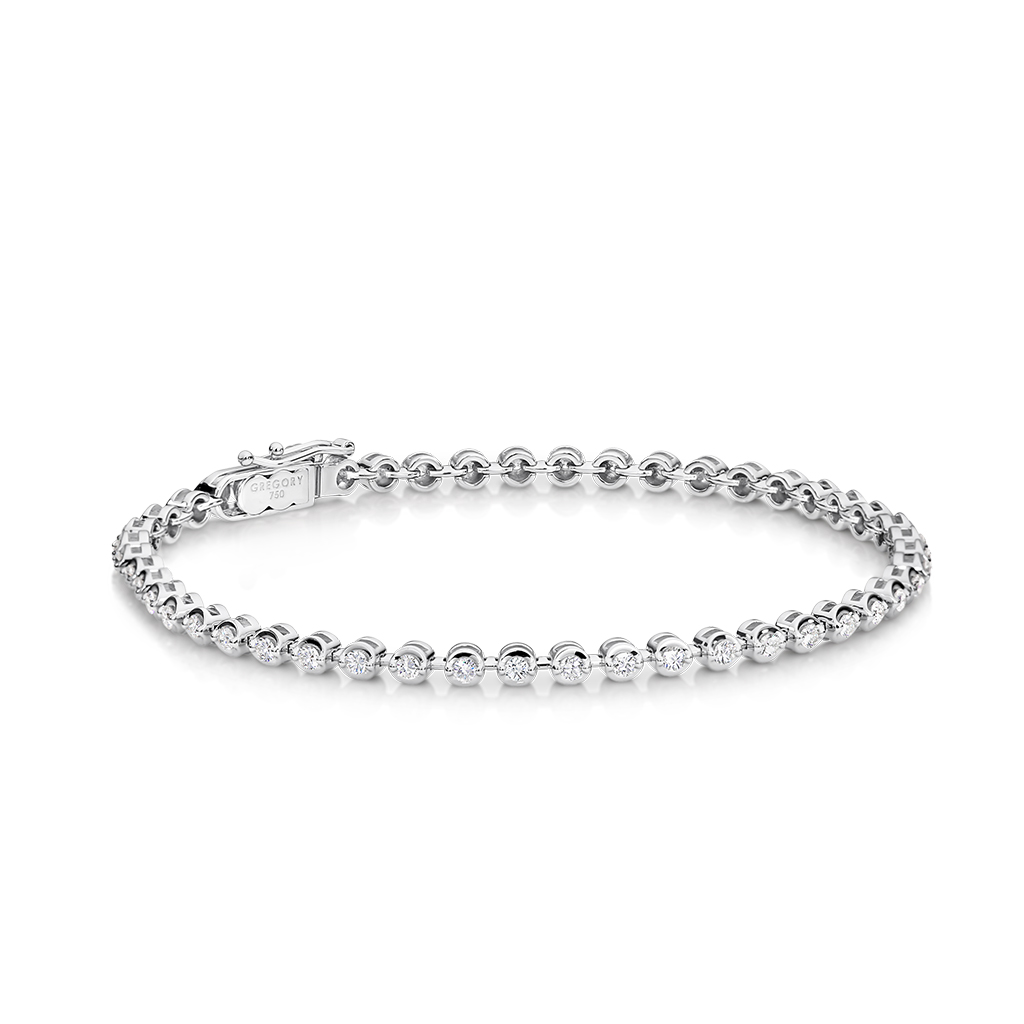 1.00ct Classic Diamond Bracelet White Gold