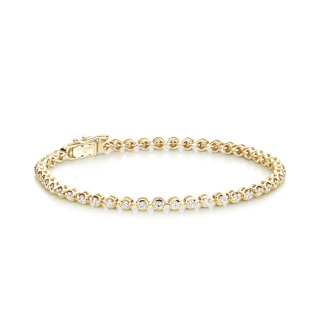 1.00ct Classic Diamond Bracelet Yellow Gold