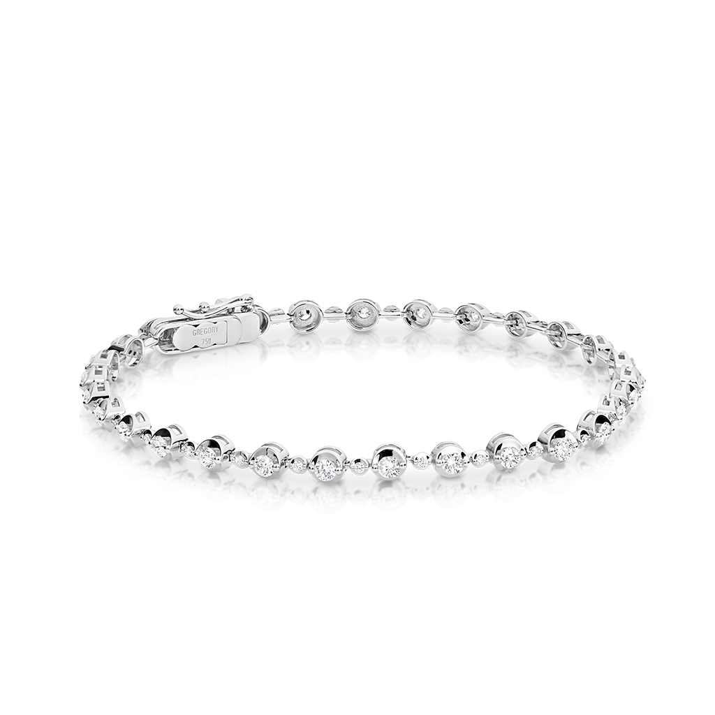 1.66ct Classic Diamond Bracelet White Gold