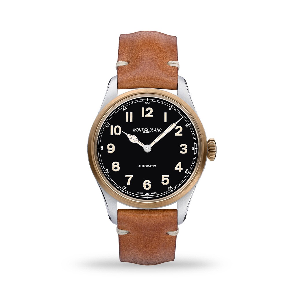 Montblanc 1858 Automatic Black Dial 40mm Calf Leather