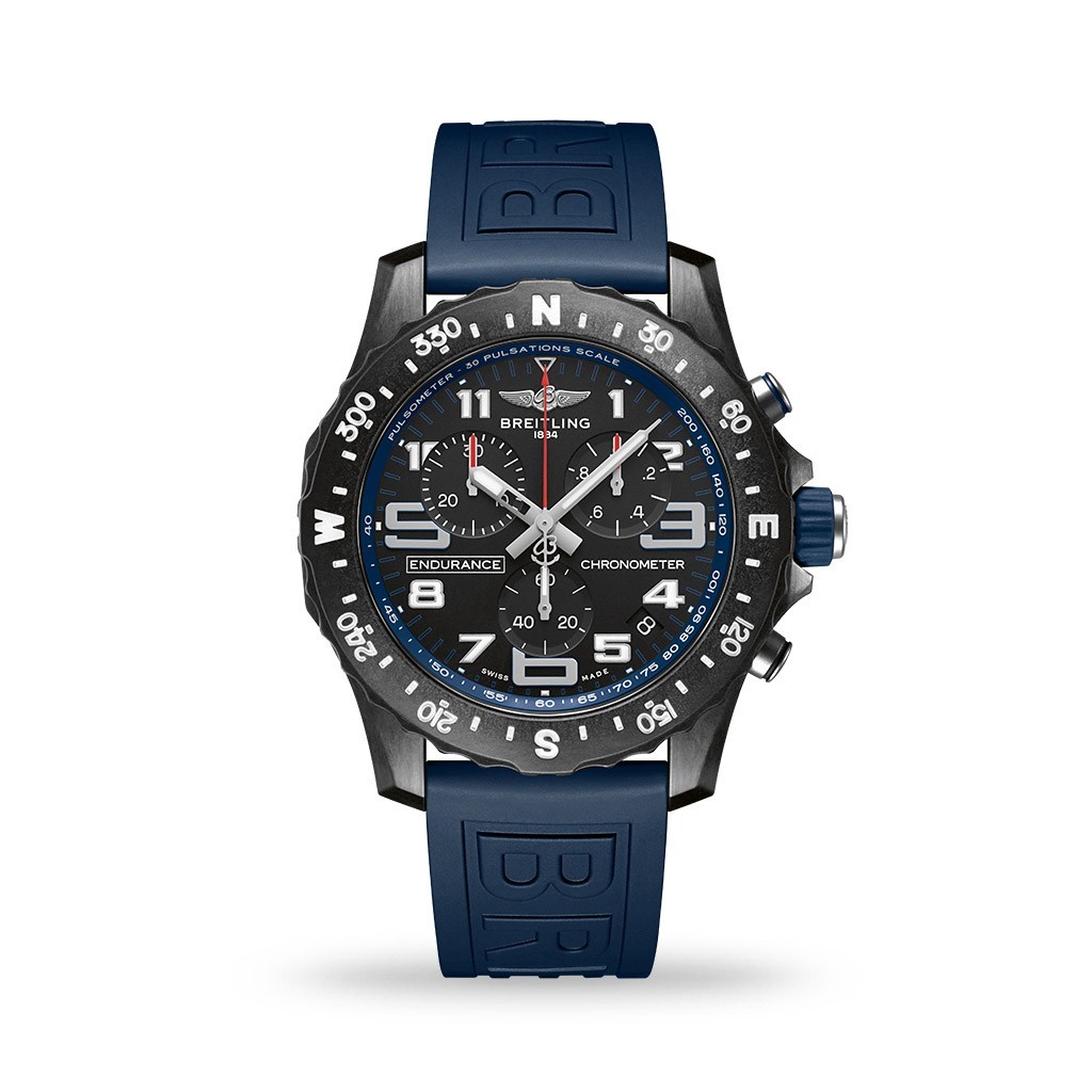 Breitling Endurance Pro SuperQuartz™ Breitlight® 44mm, Blue Rubber Strap