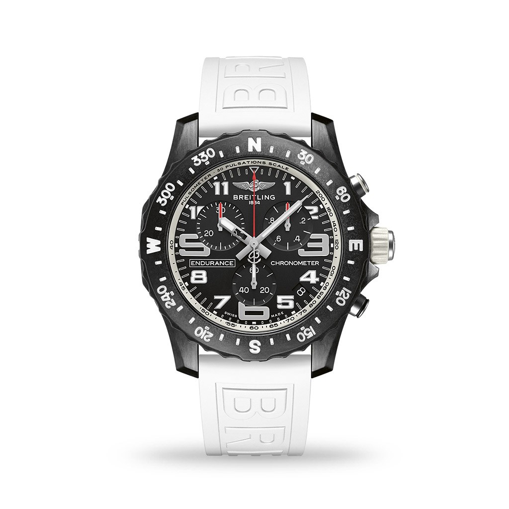 Breitling Endurance Pro SuperQuartz™ Breitlight® 44mm White Rubber Strap