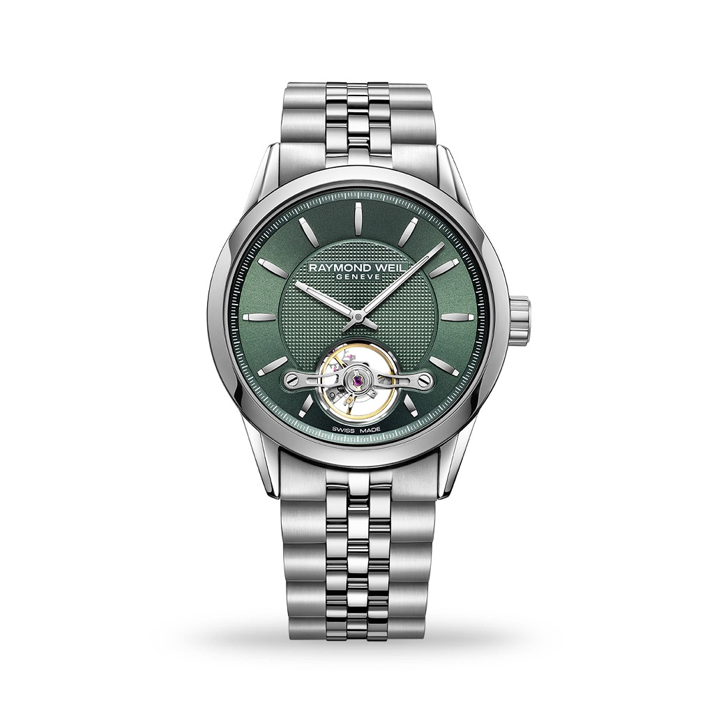 Raymond Weil Freelancer Calibre RW1212 Green Dial 42mm Bracelet