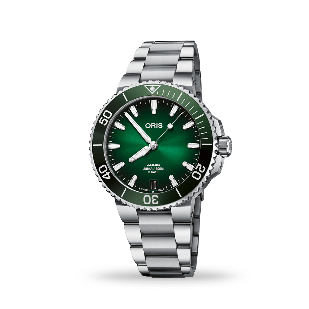 ORIS Aquis Diver Calibre 400 Automatic Green Dial 41mm Bracelet