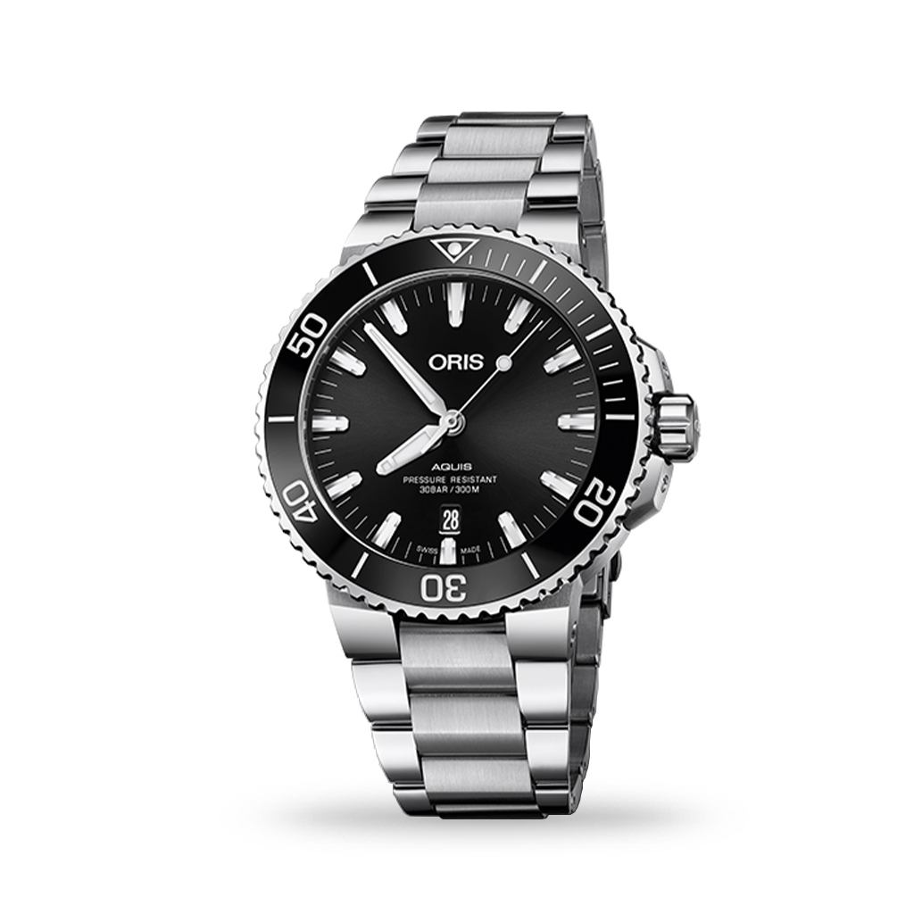 ORIS Aquis Date Automatic Black Dial 43mm Bracelet