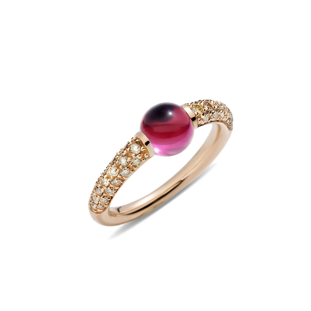 Pomellato M&#8217;ama Non M&#8217;ama Amethyst &#038; Diamond Dress Ring