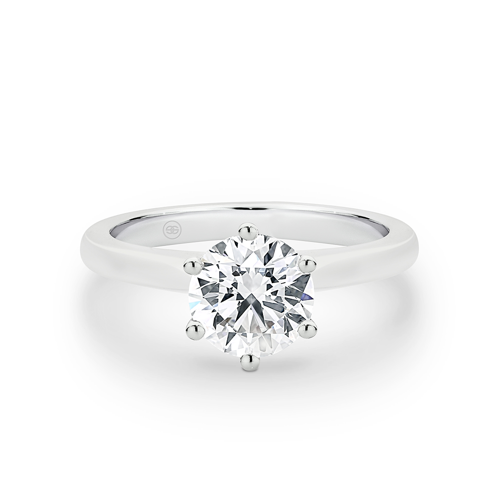 Round Brilliant Solitaire Diamond Engagement Ring