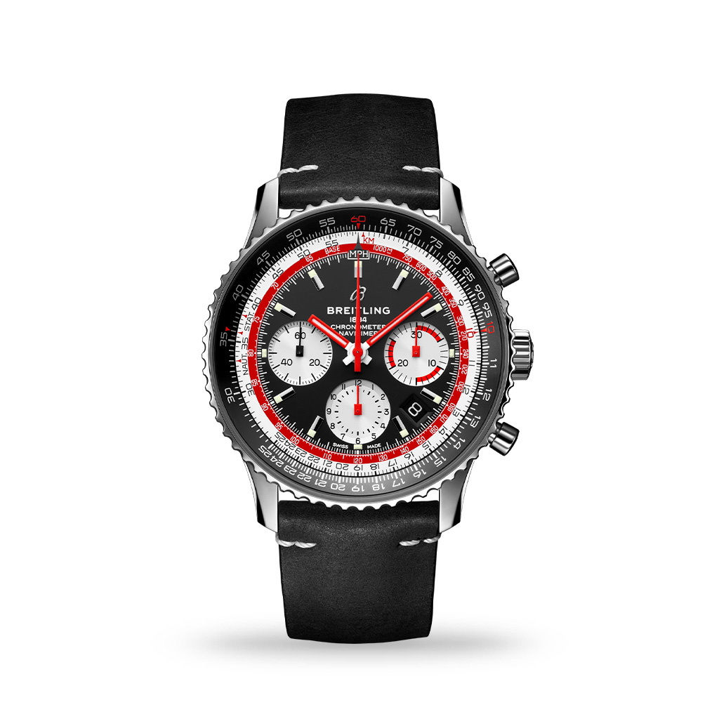 Breitling Navitimer B01 Chronograph 43mm Swissair Black Nubuck