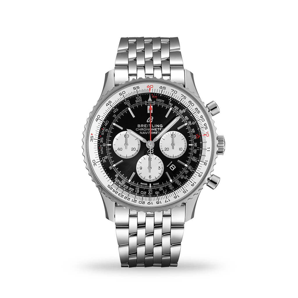 Breitling Navitimer B01 Chronograph Black Dial 46mm Bracelet