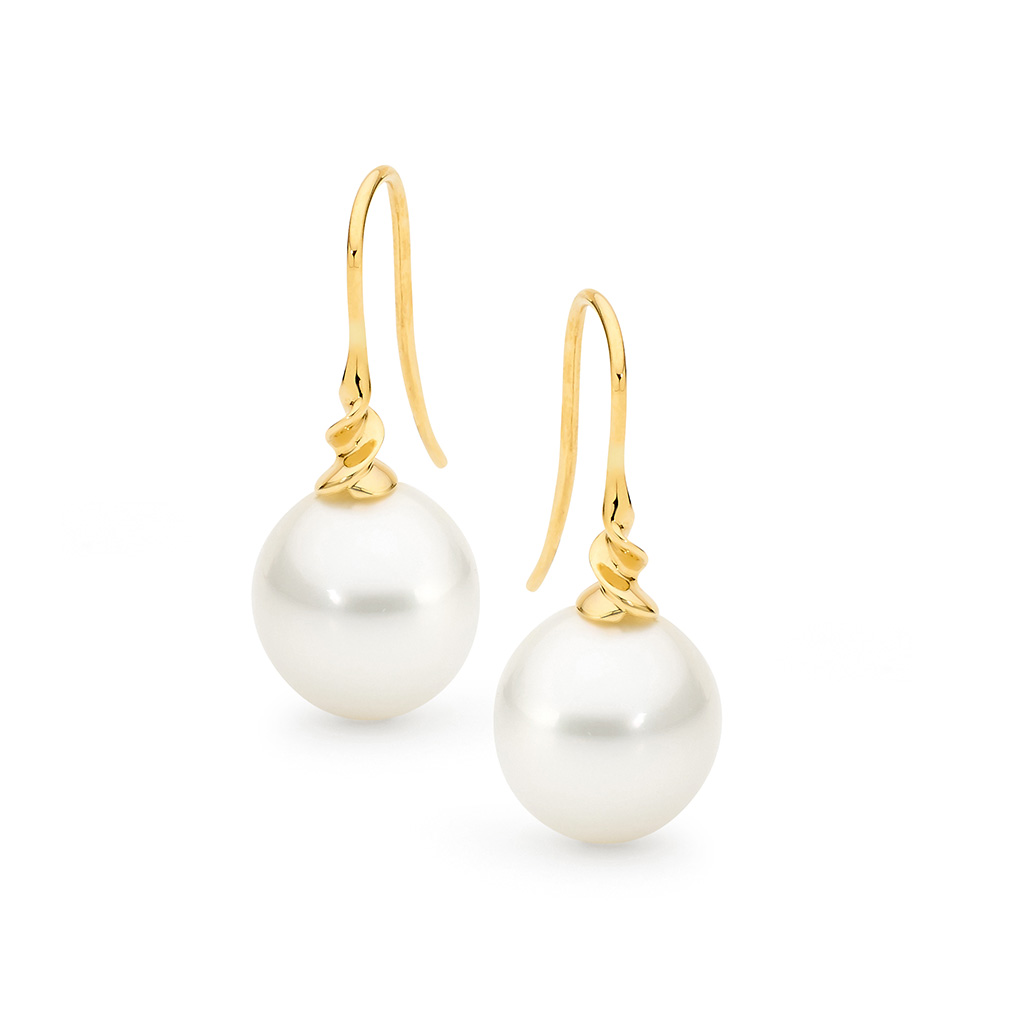 Allure South Sea Pearl Twisted Earrings