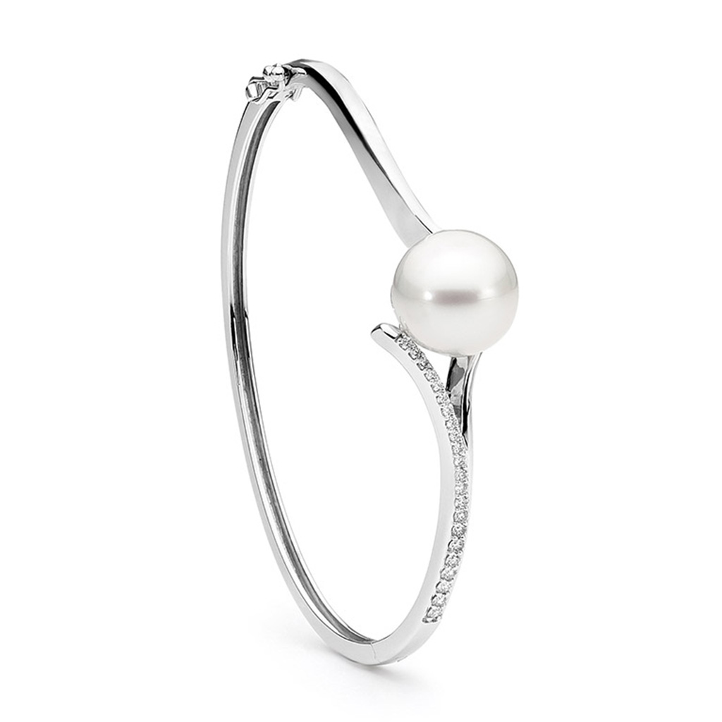 Allure South Sea Pearl &#038; Diamond Bangle