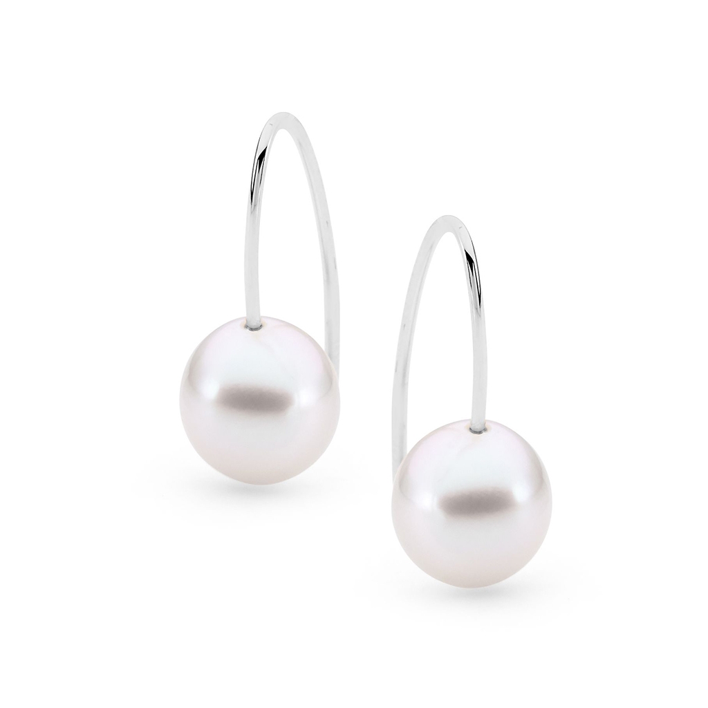 Allure South Sea Pearl Mini Wire Hook Earrings