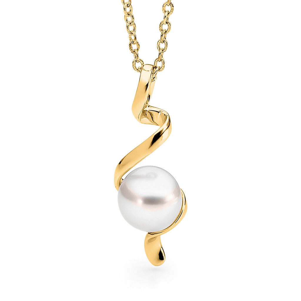 Allure South Sea Pearl Spiral Pendant