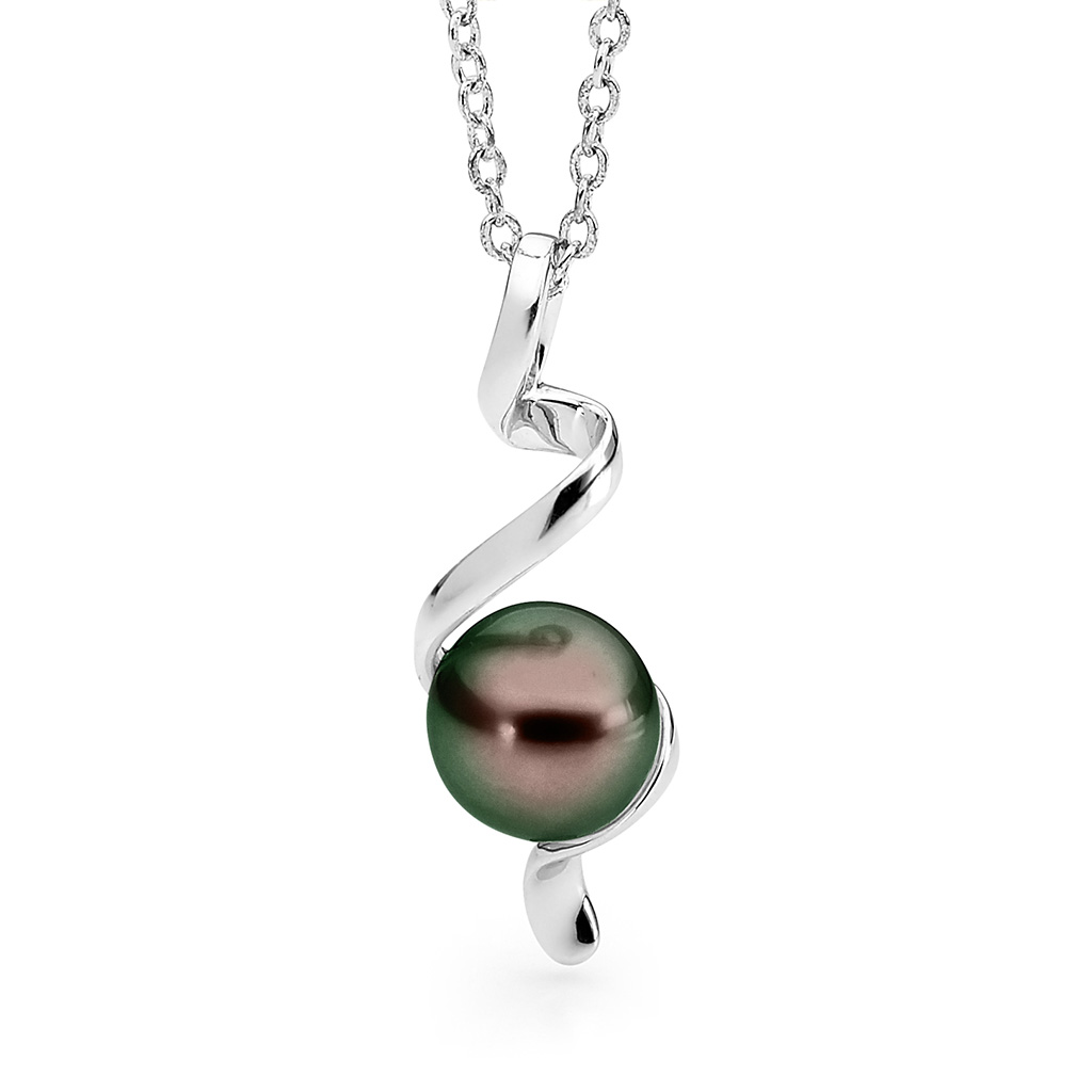 Allure Tahitian Pearl Spiral Pendant