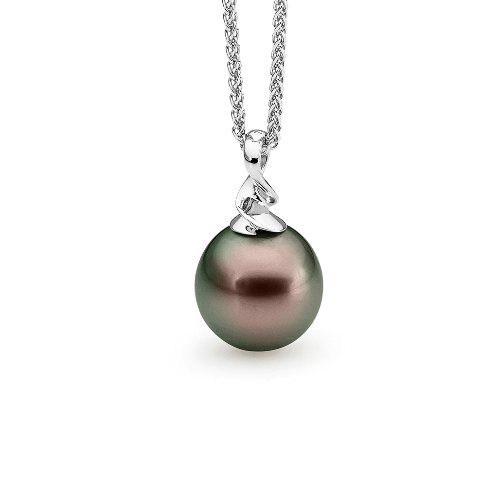 Allure Tahitian Pearl Twisted Pendant