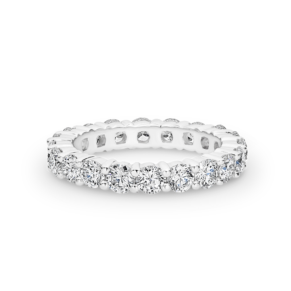 Claw Set Diamond Eternity Band Grand