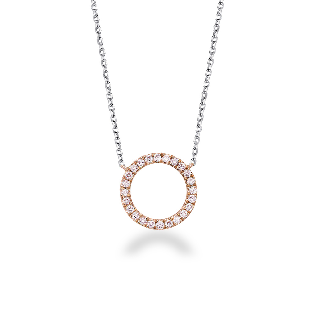 Kimberley White &#038; Argyle Pink Diamond Blush Sunday Necklace