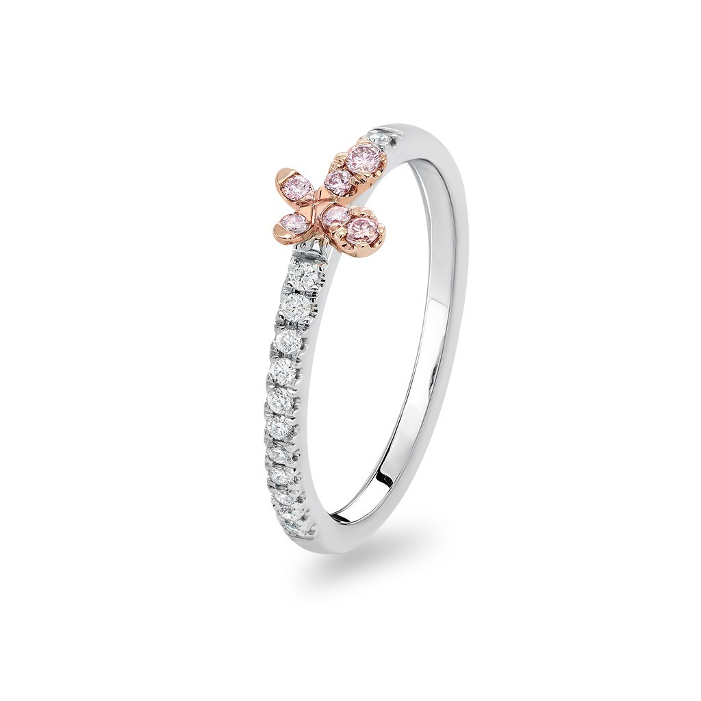 White &#038; Argyle Pink Diamond Blush Tillie Ring