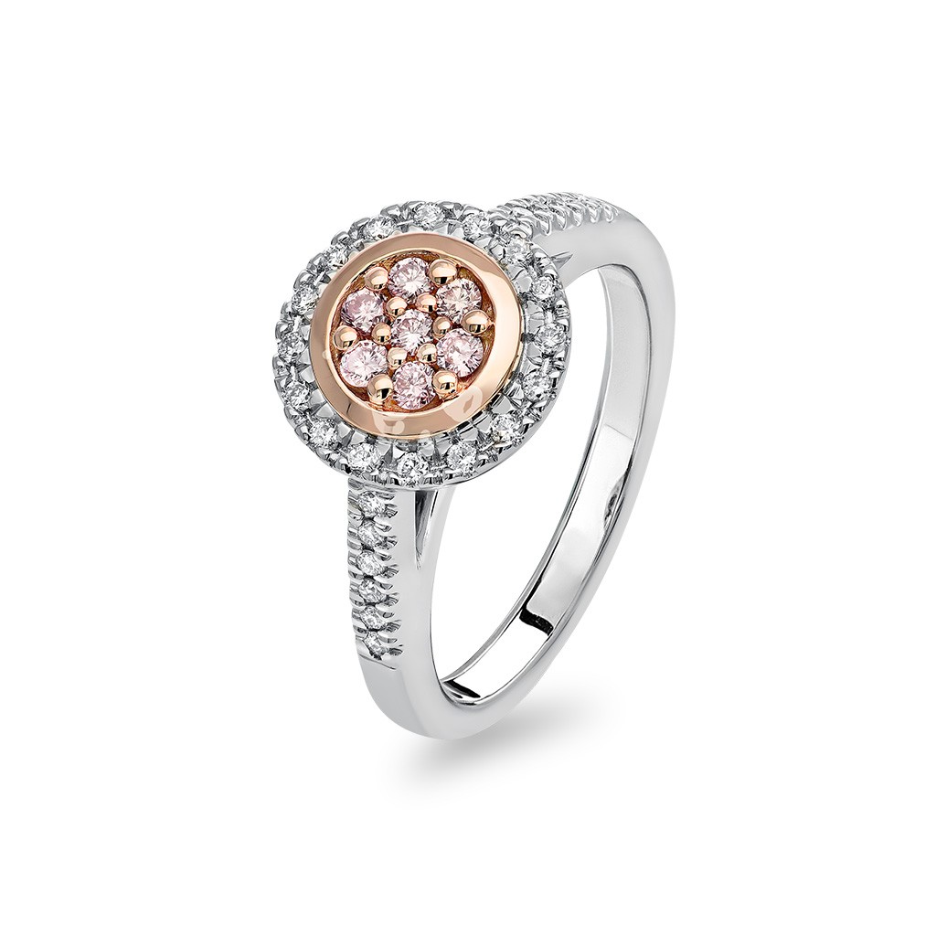 White &#038; Argyle Pink Diamonds Blush Macy Ring