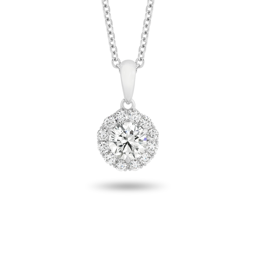 Classic Halo Diamond Pendant
