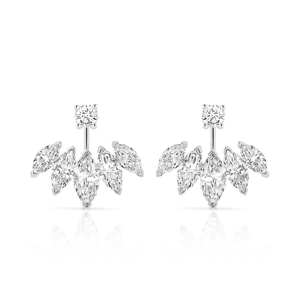 Marquise Diamond Fan Earrings