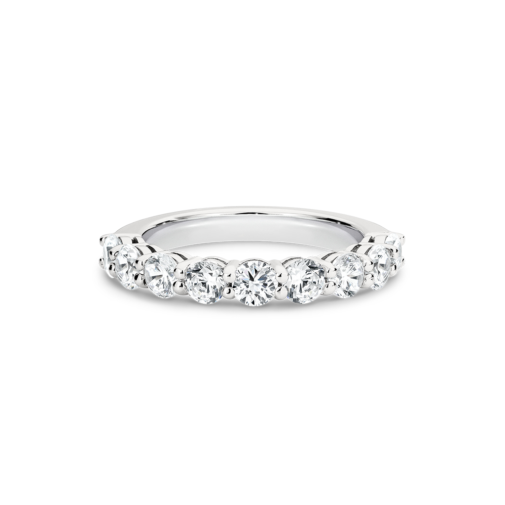 Cubic Zirconia Silver Round Ellora Dress Ring