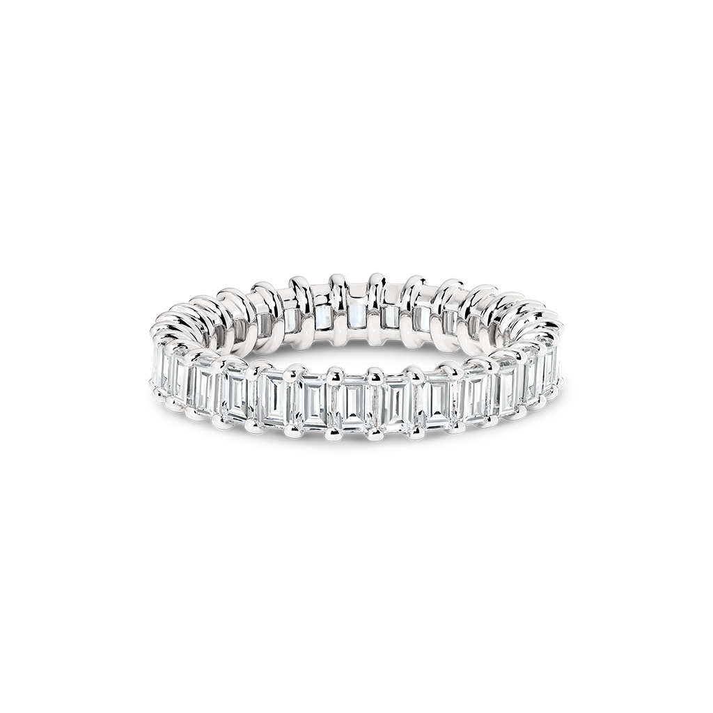 Eva Small Baguette Cubic Zirconia Eternity Ring