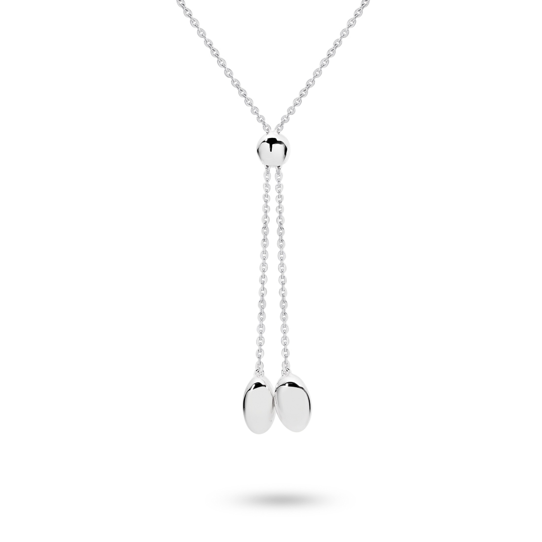 Bella Silver Twin Lariat Necklace