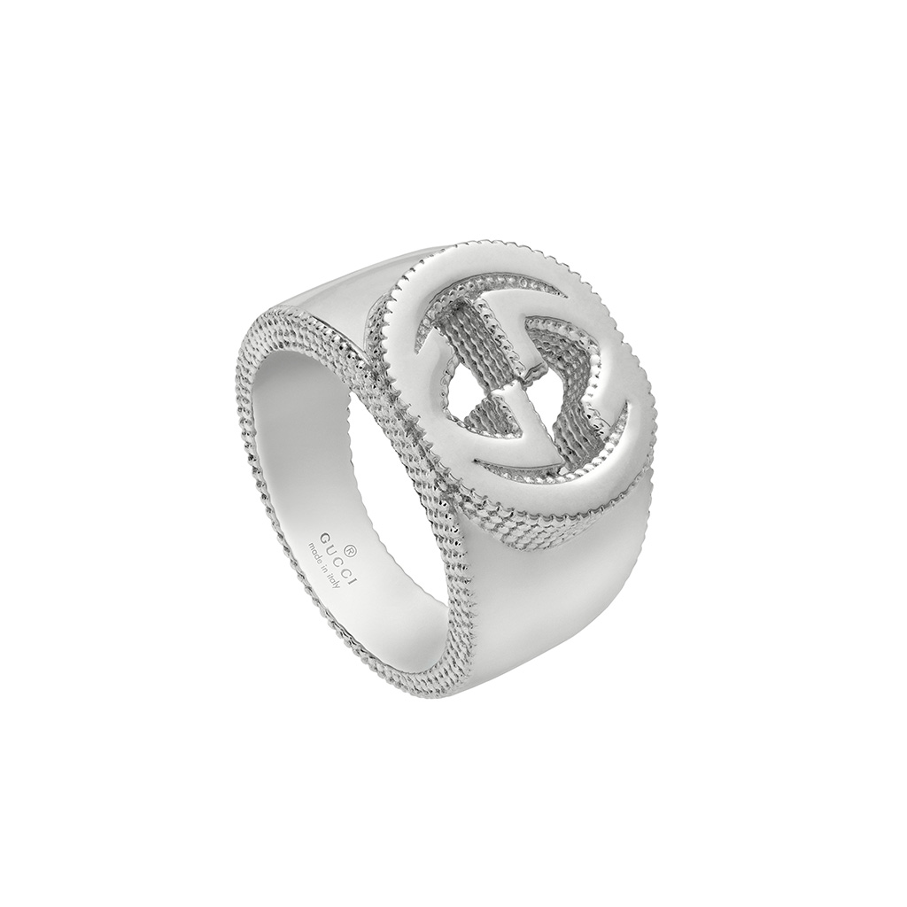 Gucci Interlocking G Silver Ring