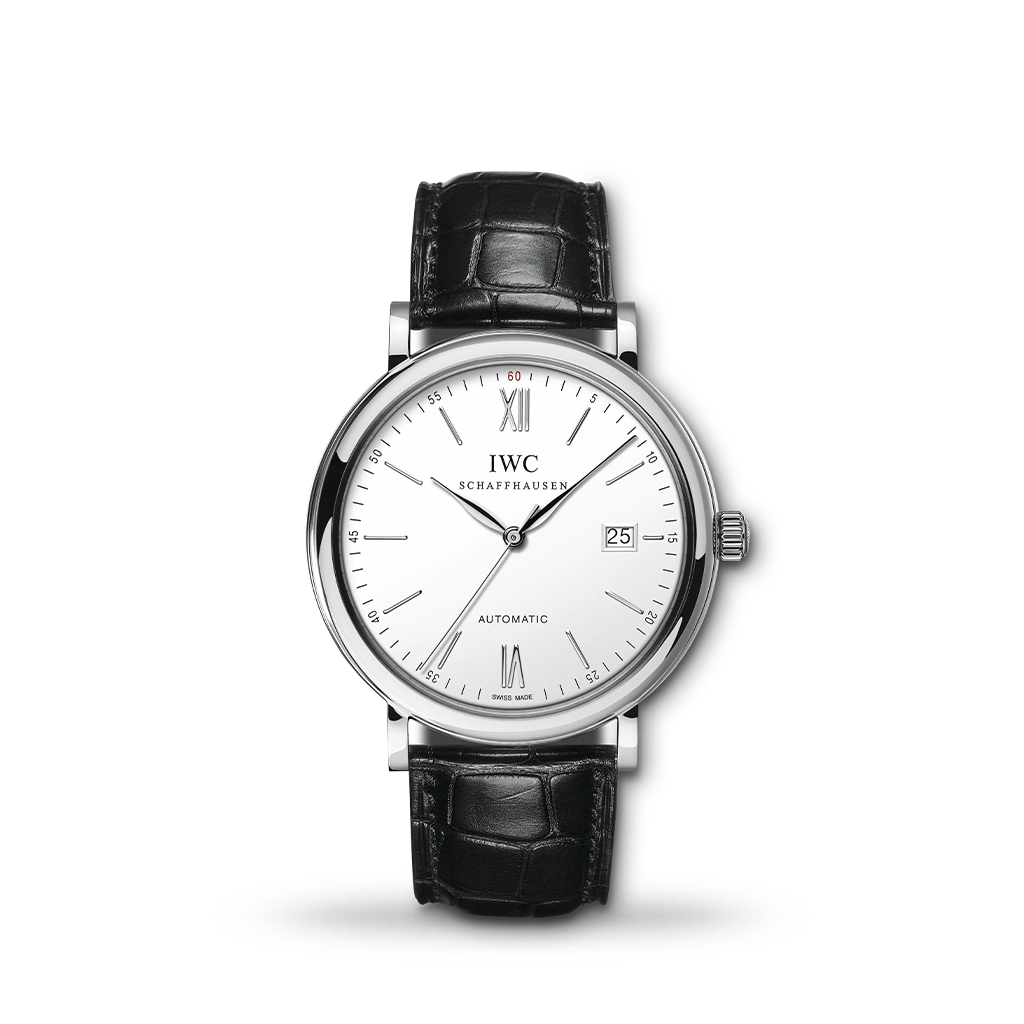 IWC Portofino Automatic 40mm Silver Index Leather