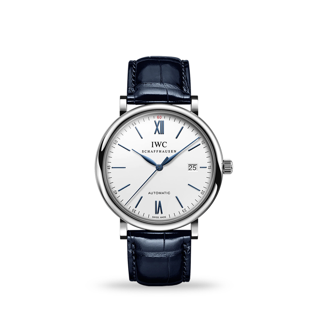 IWC Portofino Automatic 40mm Blue Leather Strap