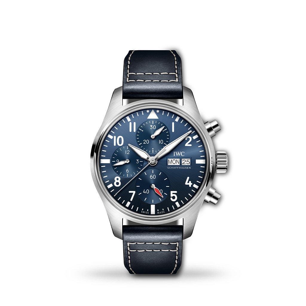 IWC Pilot&#8217;s Chronograph 41mm Leather Strap