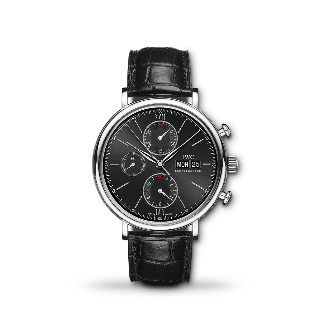 IWC Portofino Chronograph Automatic 42mm Leather Strap