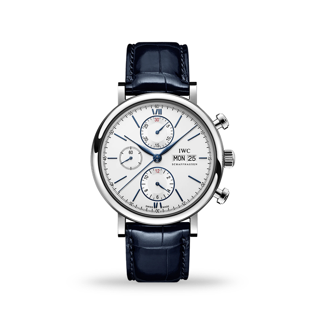 IWC Portofino Chronograph Automatic 42mm Leather Strap