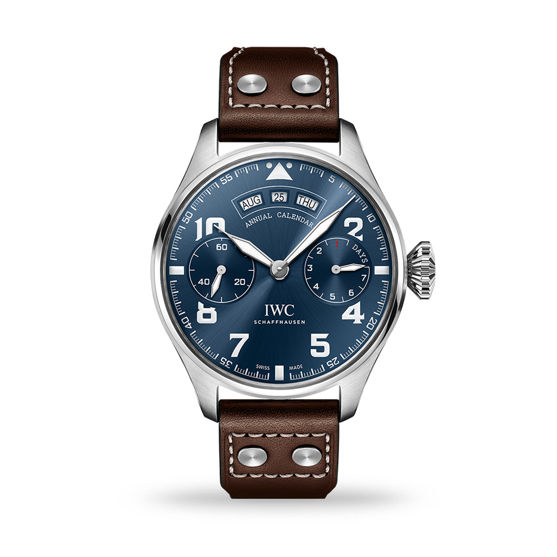 IWC Big Pilot’s Watch Annual Calendar Edition “Le Petit Prince” 46mm Leather Strap