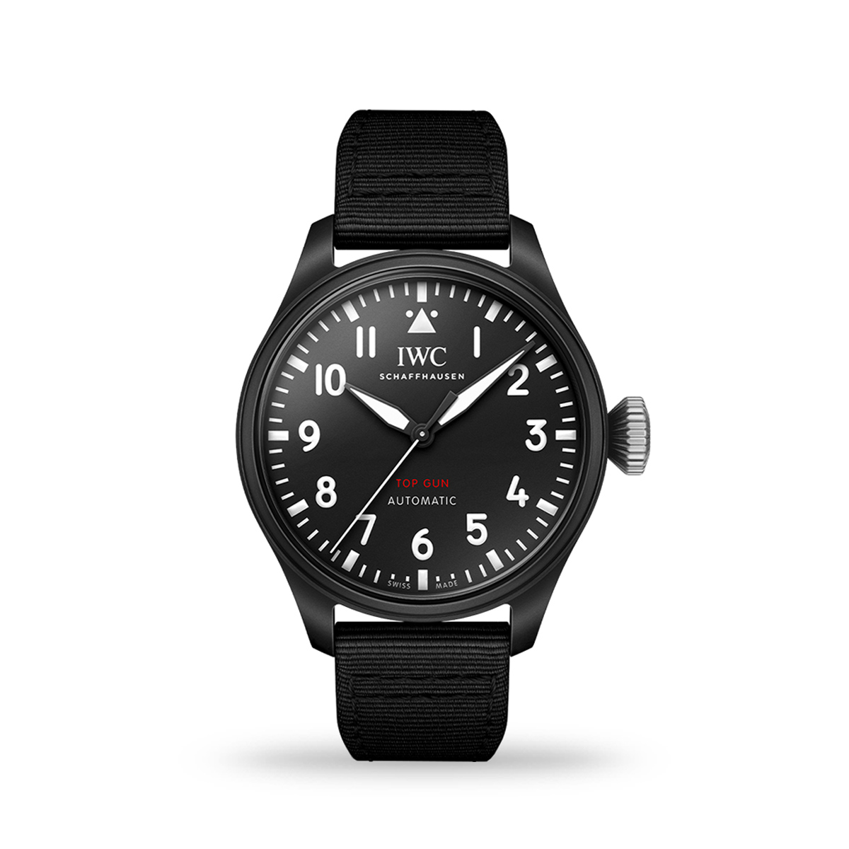 IWC Big Pilot&#8217;s 43mm Top Gun Automatic Black Dial Fabric Strap