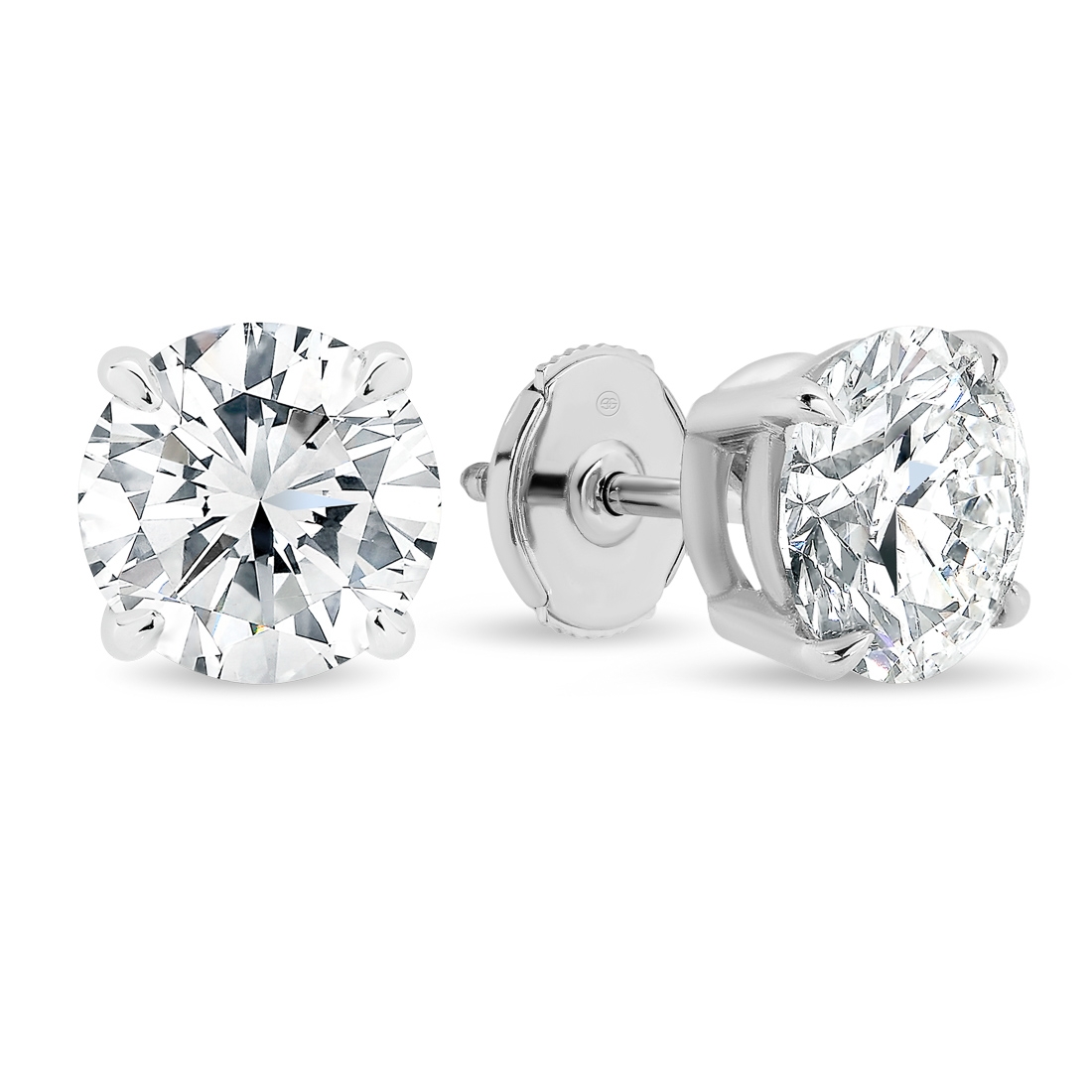 Classic Diamond Studs in White Gold 0.80-1.40ct