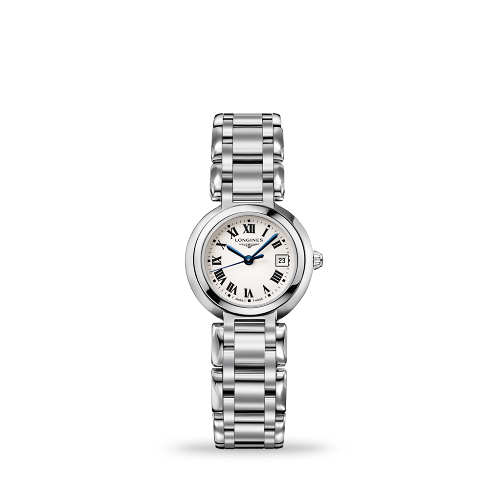 Longines PrimaLuna 26mm Quartz Silver Dial Bracelet