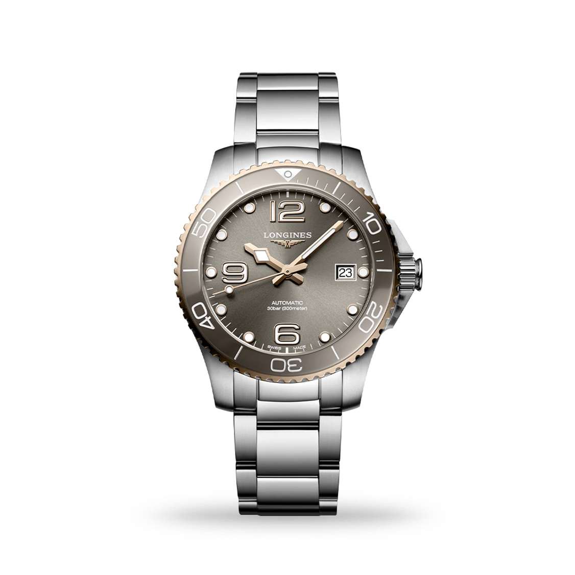 Longines HydroConquest 39mm Grey Dial Automatic Bracelet