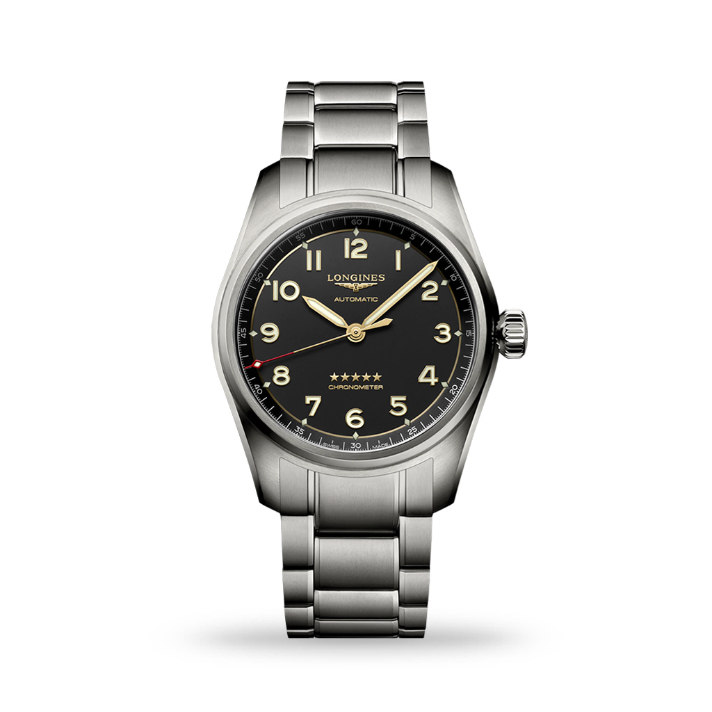 Longines Spirit Automatic 40mm Anthracite Dial Titanium Bracelet