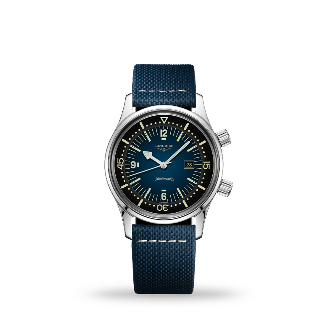 Longines Legend Diver Automatic Blue 36mm Leather Strap