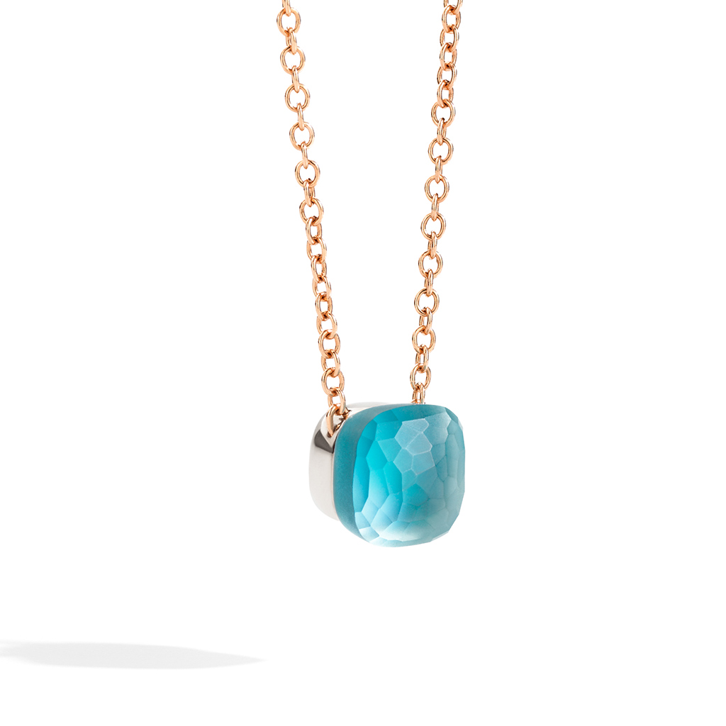 Pomellato Nudo Gele Sky Blue Topaz Pendant with Chain