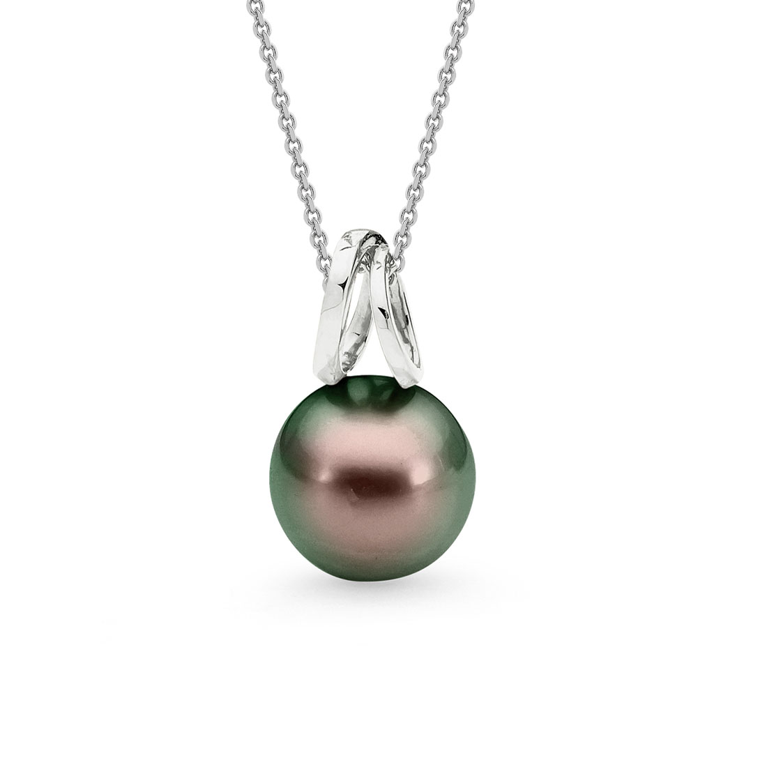 Allure Tahitian Pearl Double Loop Pendant