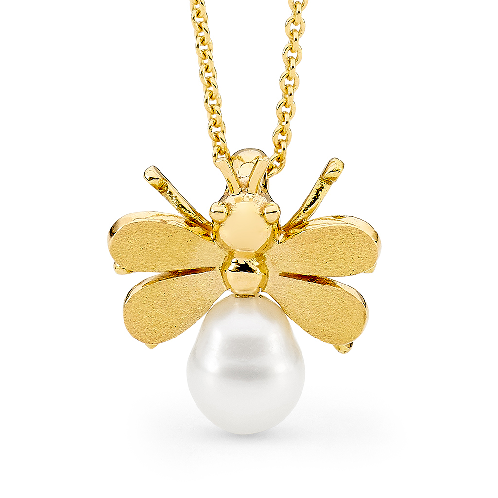 Allure Baby Bumblebee South Sea Keshi Pearl Pendant