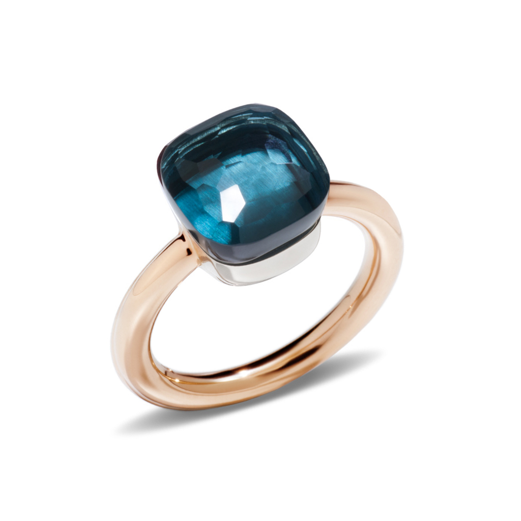 Pomellato Nudo Classic Ring Blue Topaz