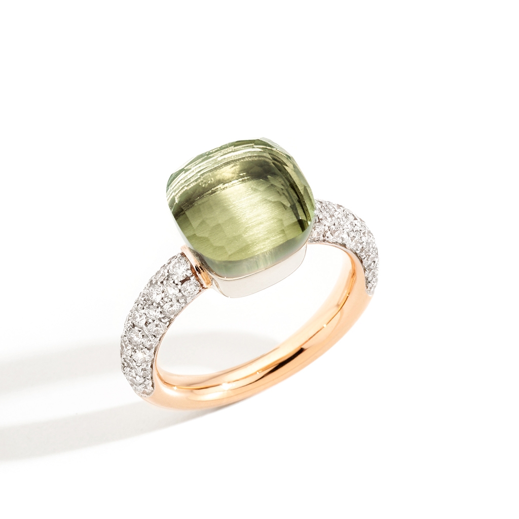 Pomellato Nudo Classic Diamonds &#038; Prasiolite Ring