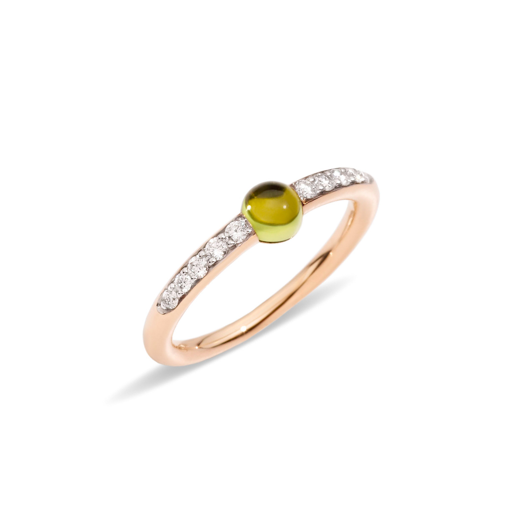 Pomellato M&#8217;ama non M&#8217;ama Peridot and Diamond Ring