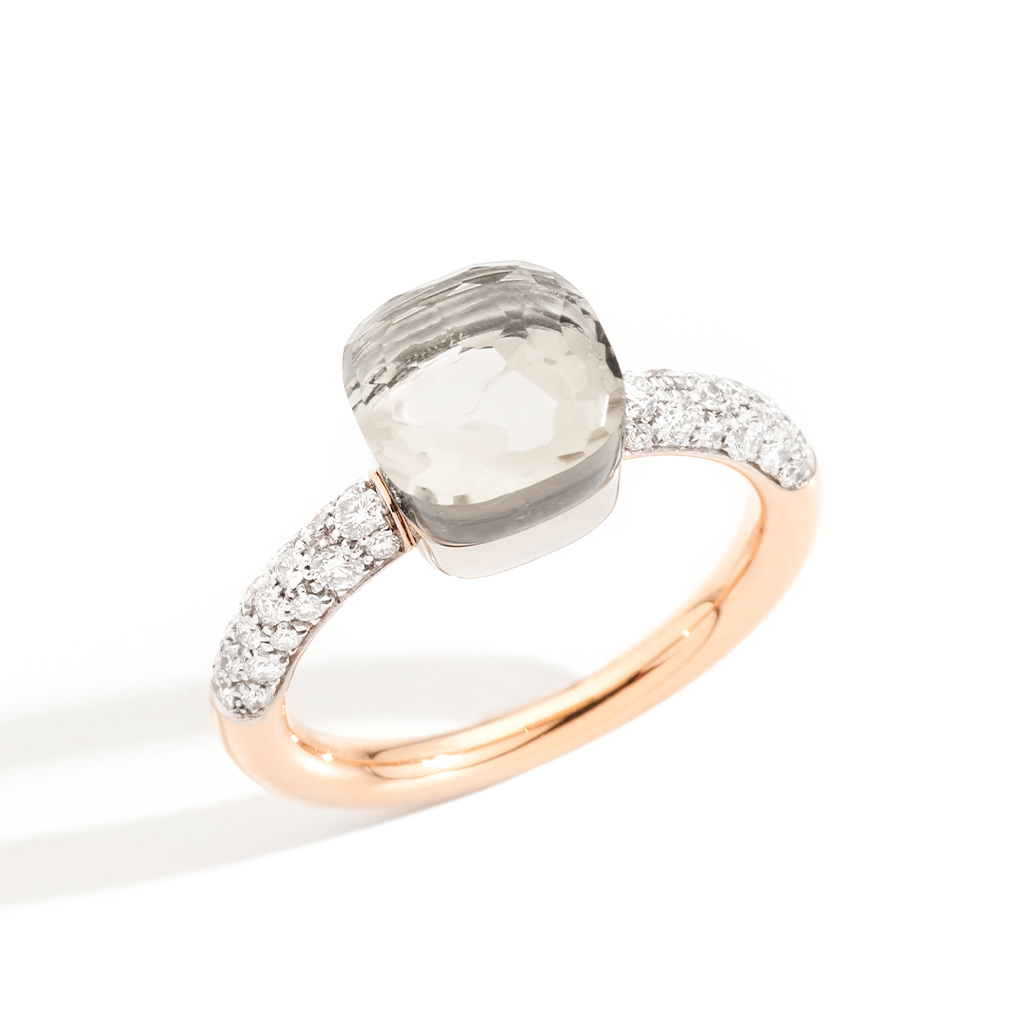 Pomellato Nudo Petit Diamonds &#038; White Topaz Ring