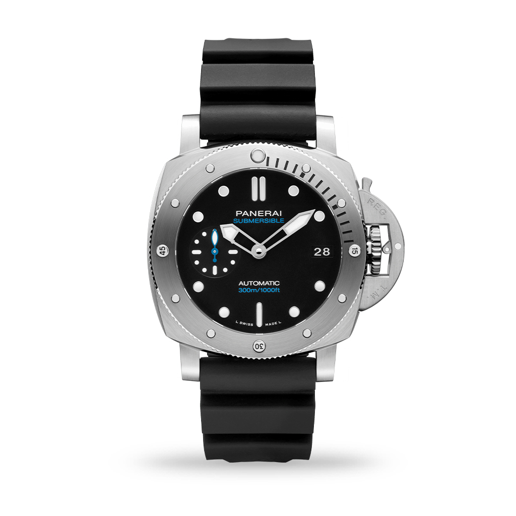 Panerai Submersible 42mm Black Caoutchouc Strap